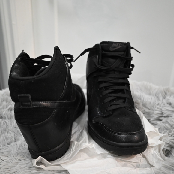 COPY - Nike dunk sky high wedges 10 leather suede - Picture 3 of 5